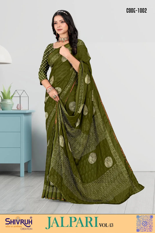 Handwoven banarasi saree with antique design