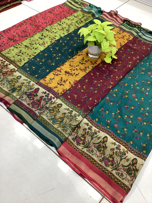 Soft Masakali festive wear saree blouse for women