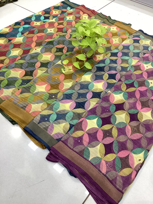 Trending Nexa Georgette Saree with Blouse for women