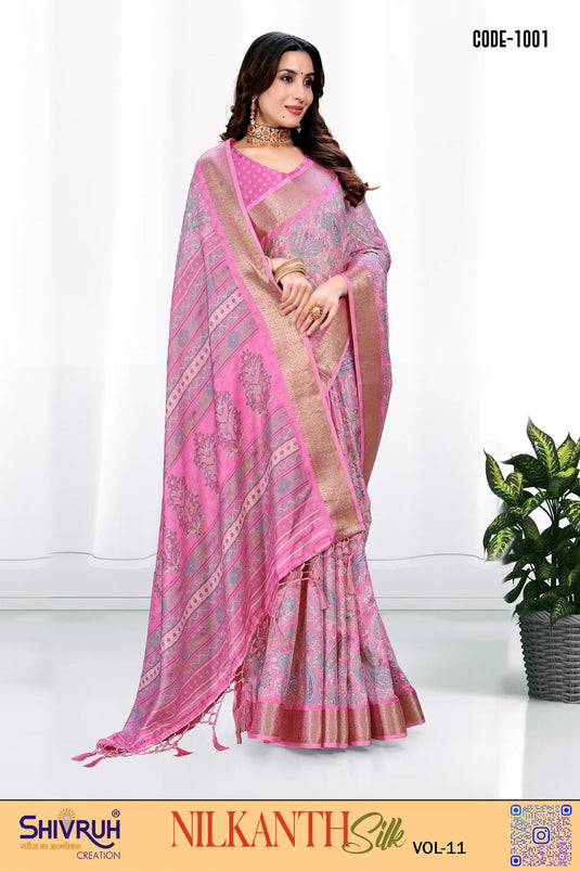 Saree blouse set with designer fitted blouse