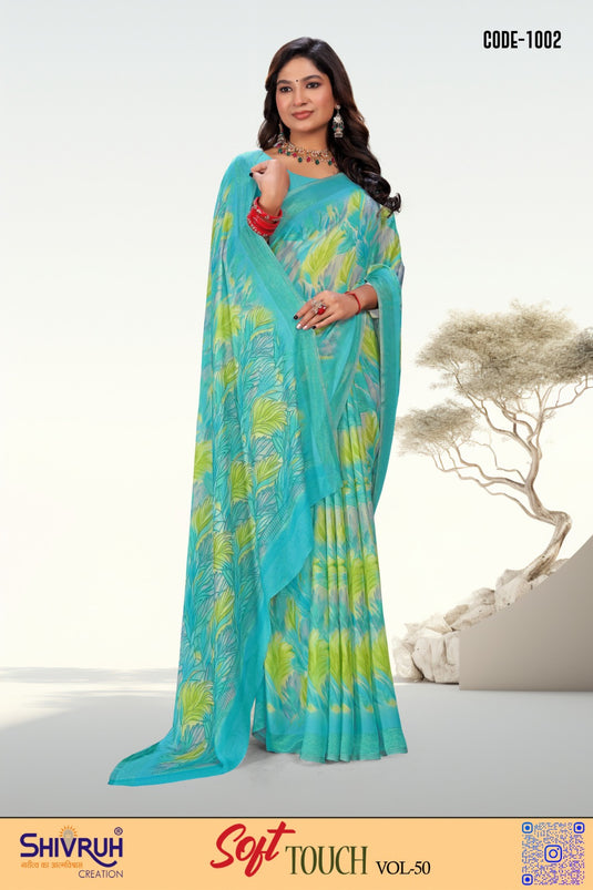 Full-Length Saree for Women with Blouse Piece – 5.5m + 0.8m