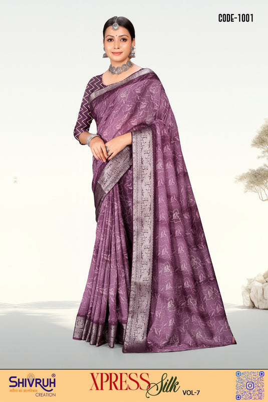 SHIVRUH saree for women in soft pastel hues