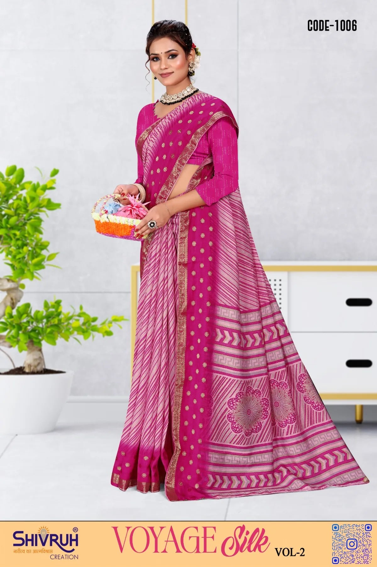 Leheriya saree with scalloped edges for weddings