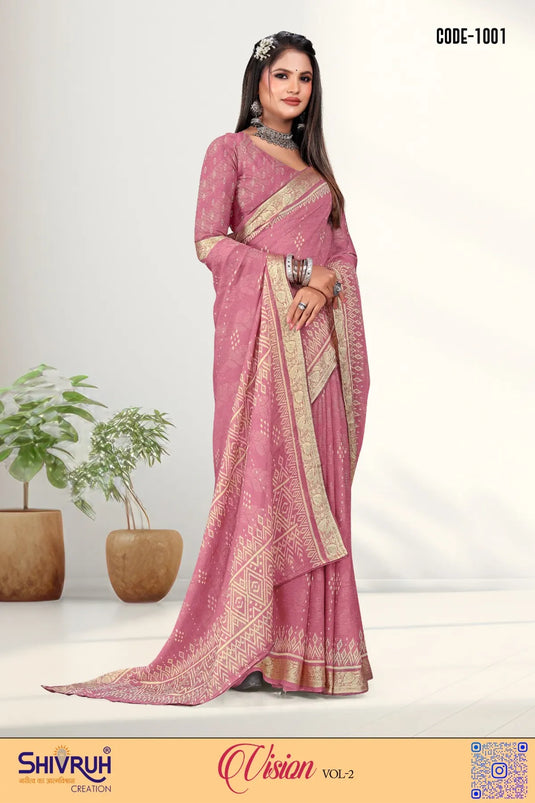 Chiffon Woven Viscose Embellished saree for women