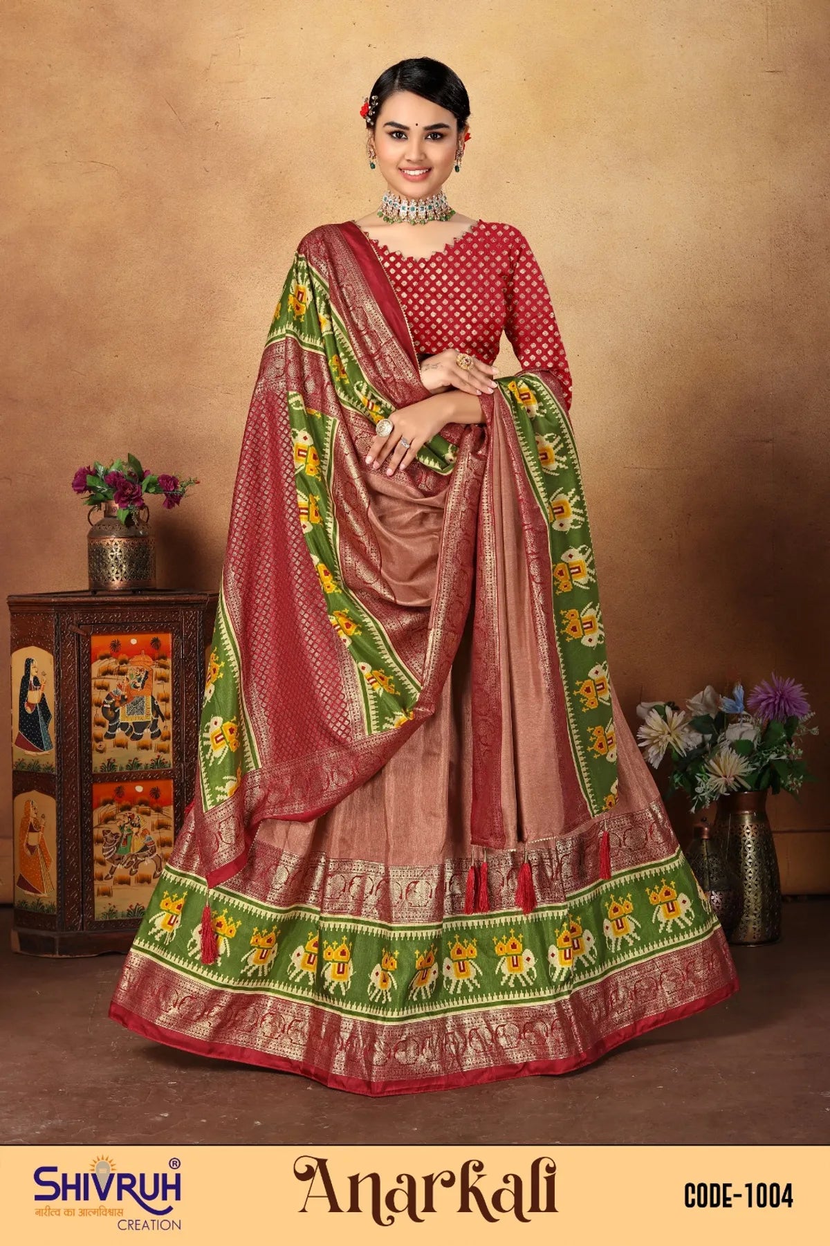 Cotton saree in earth tone shades