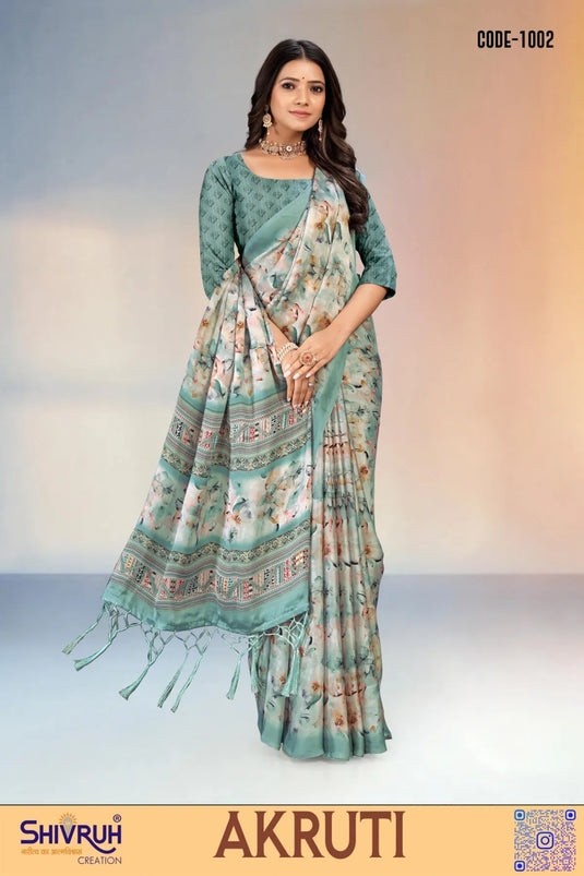 Royal banarasi saree in jewel-toned threads