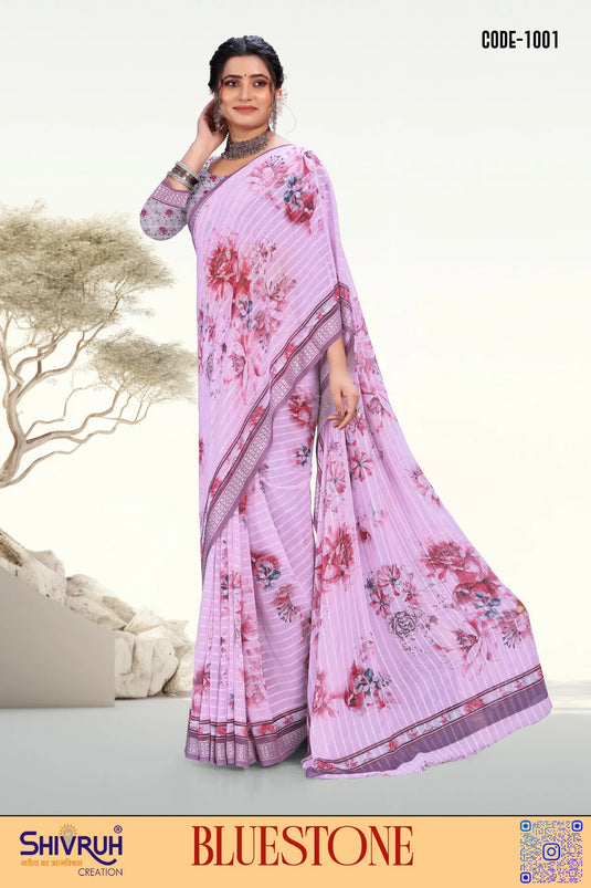 Half saree styled like a lehenga skirt set