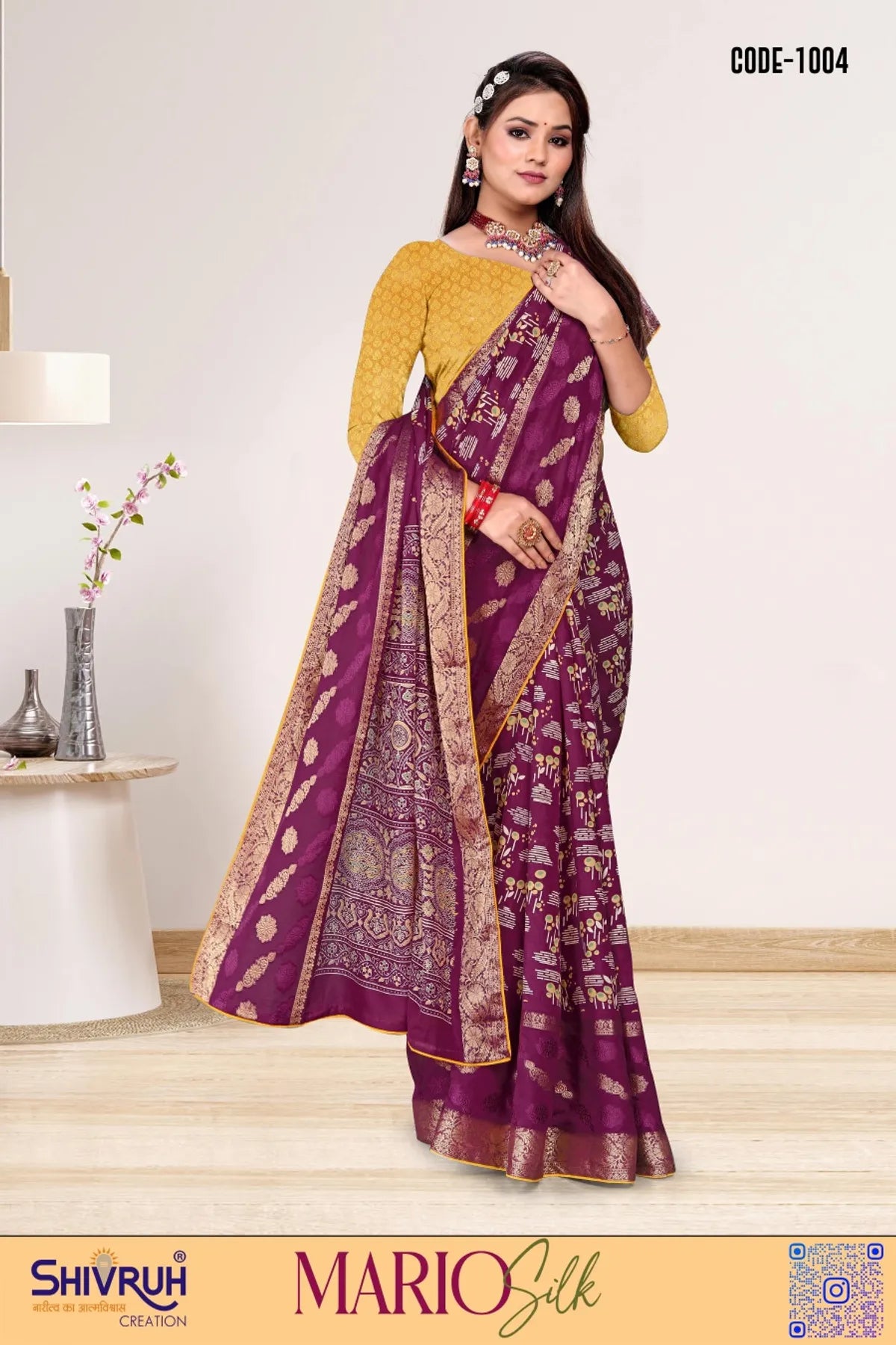 Graceful saree look for festive occasions