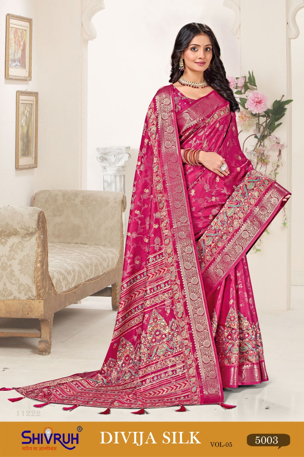 SHIVRUH women saree in elegant traditional pattern