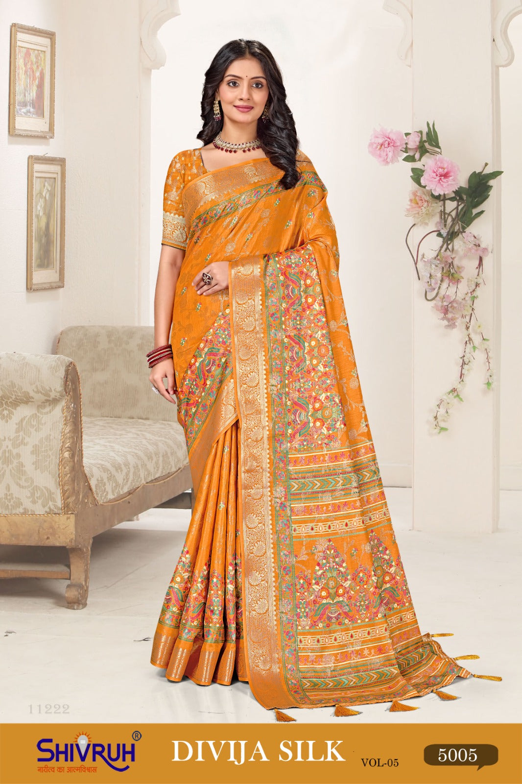 Lightweight lehriya saree for summer festivals