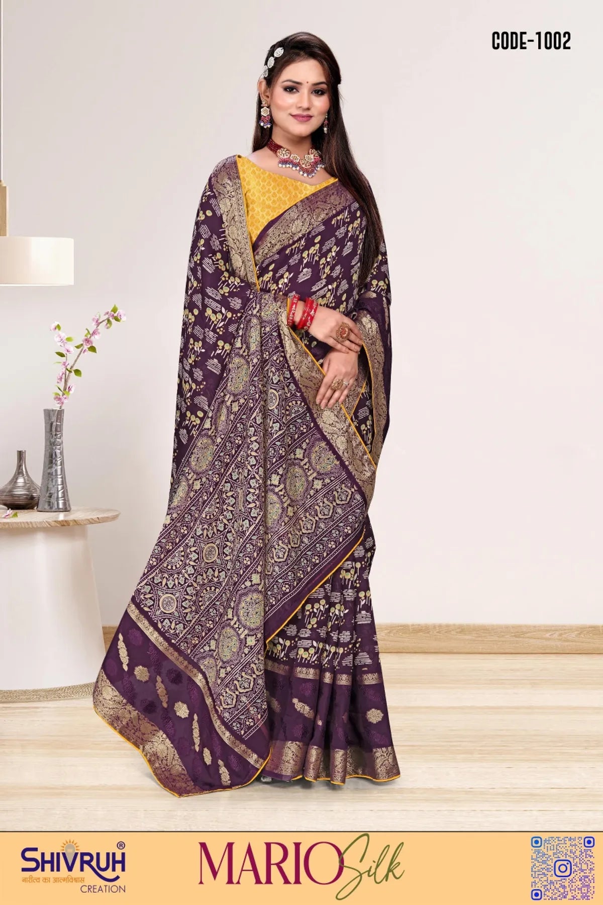 Traditional saree look for wedding functions