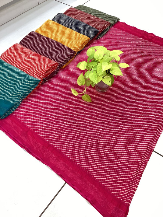 Yellow silk saree with handcrafted motifs
