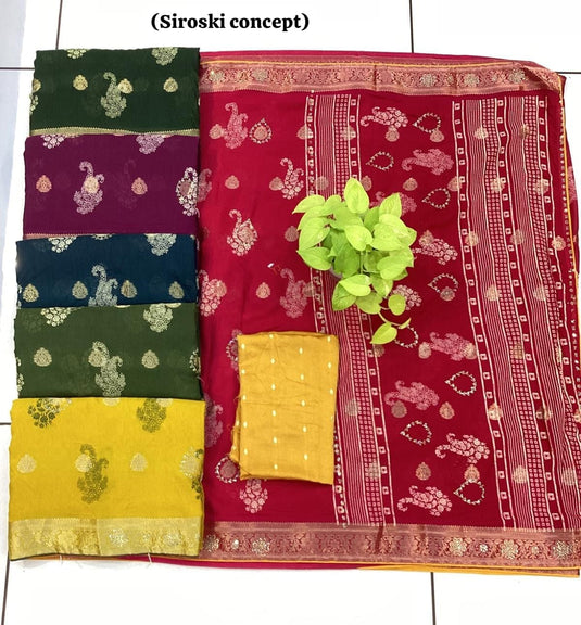 Best saree for haldi and mehendi functions