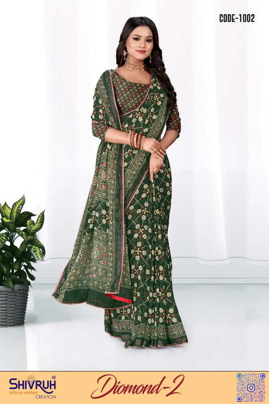 Pure silk saree with temple-style pallu