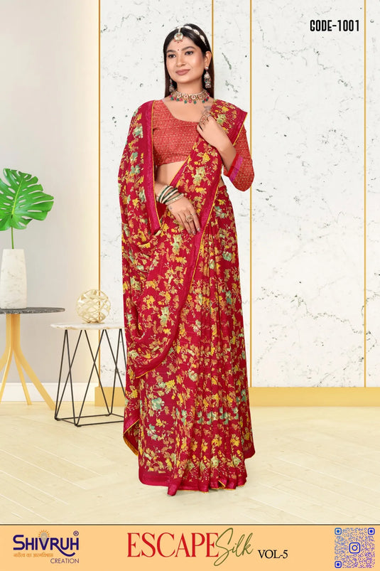 Elegant silk saree for traditional functions