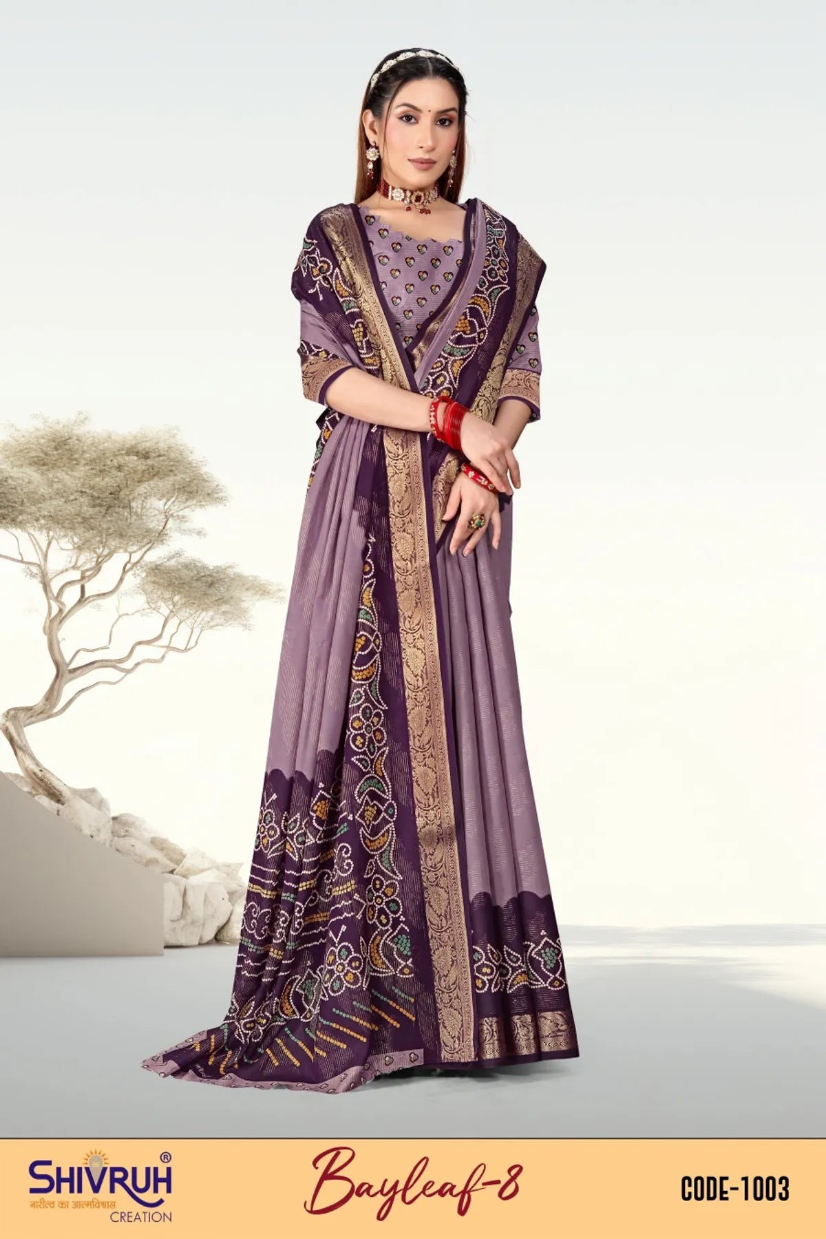 Trending saree look with pleated belt accessory