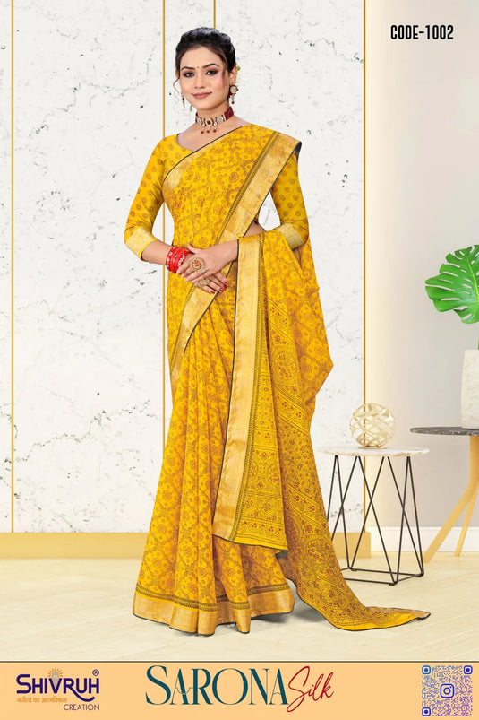 Lehriya saree in cherry red for festive fun