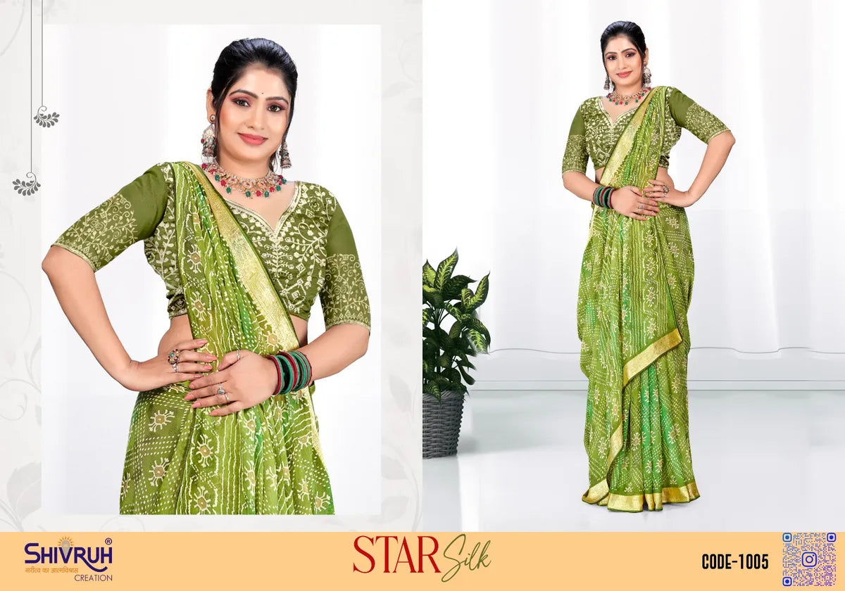Soft online saree in crepe and satin mix