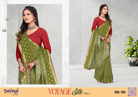 Women's Dola Silk Jacqurad Butta Embellished saree