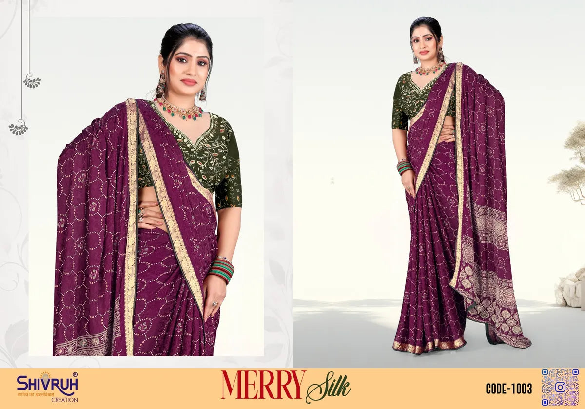 Bridal silk saree in deep red with gold accents