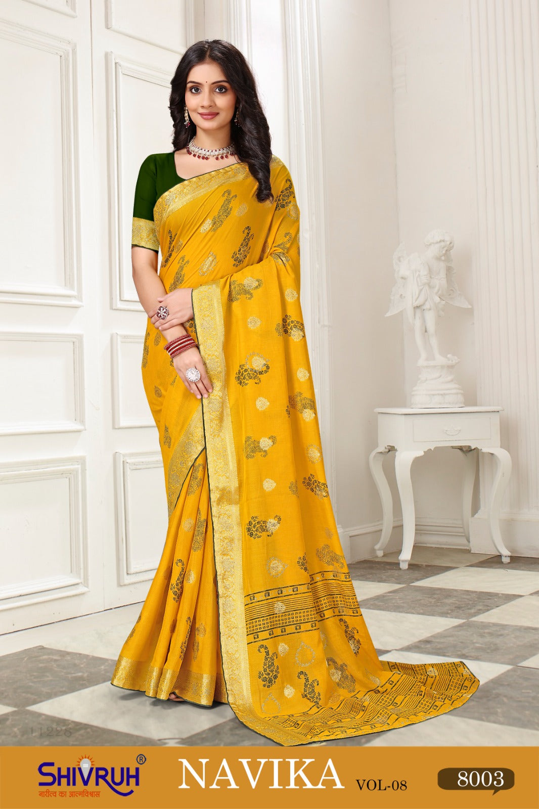 Lehariya saree in chiffon with colorful print