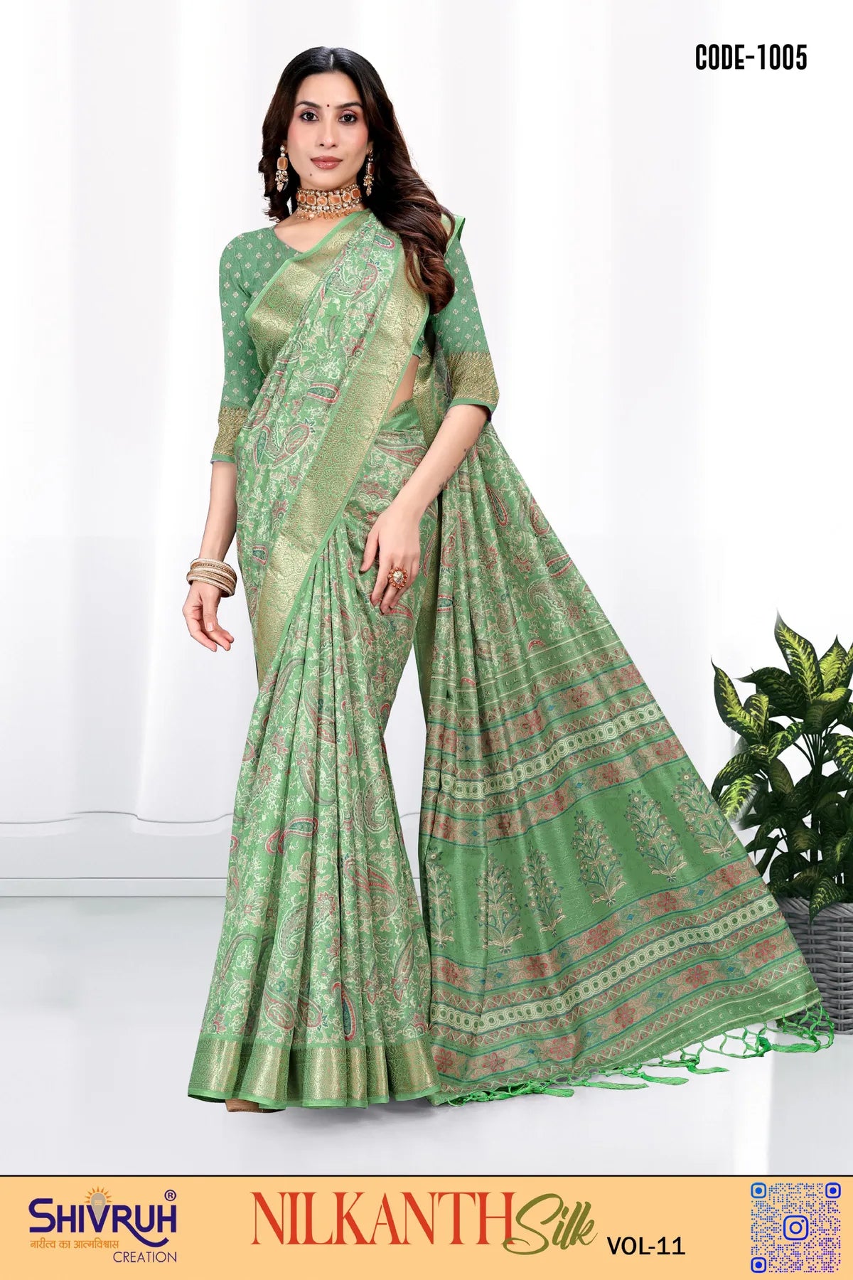 Saree for women in plum with minimal embroidery