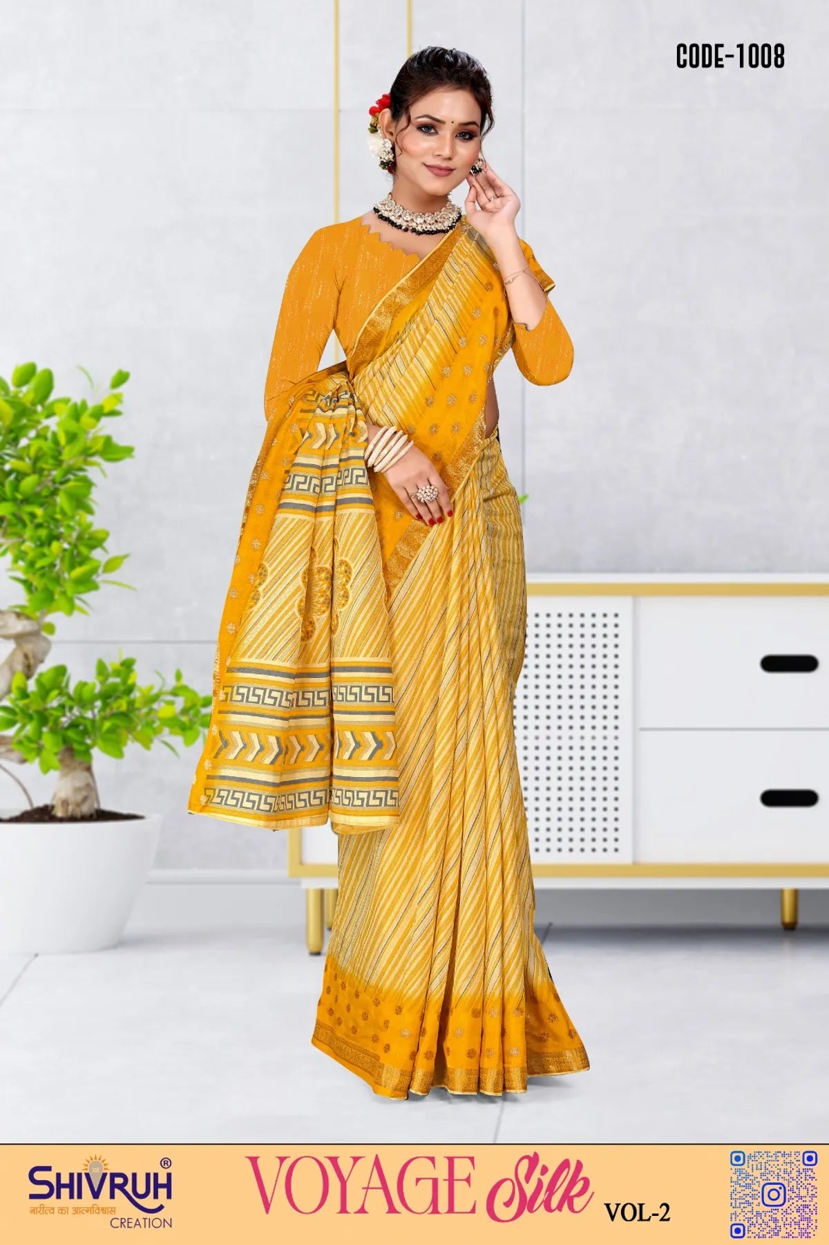 Latest saree collection in shimmer and tissue fabric