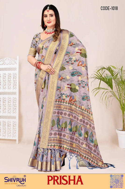 Bridal wedding saree in golden with accent blush