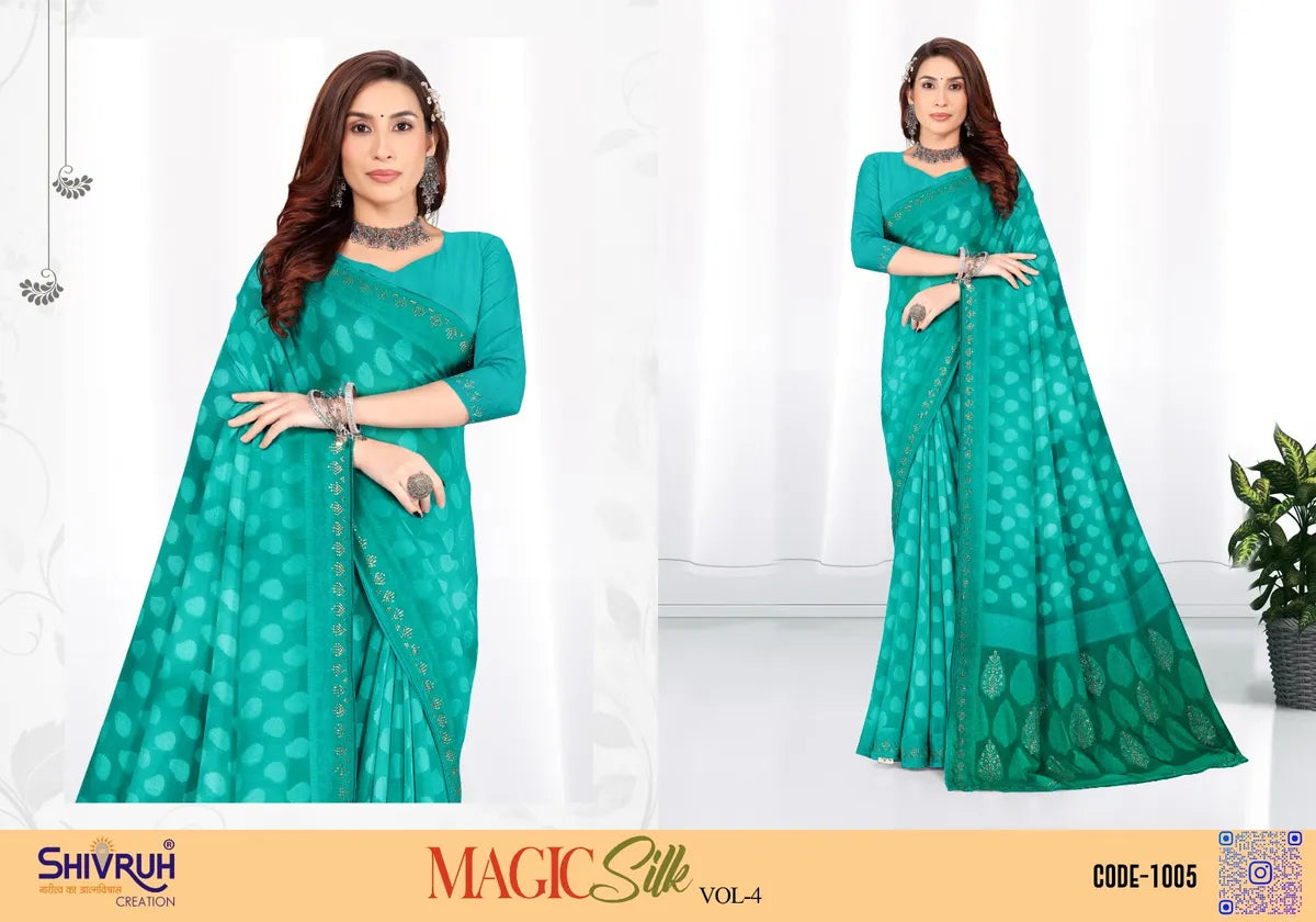 New saree in bold prints and vibrant colors