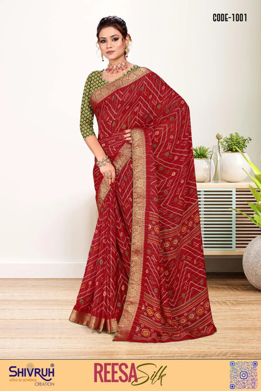 Wedding saree in ivory with gold temple motifs