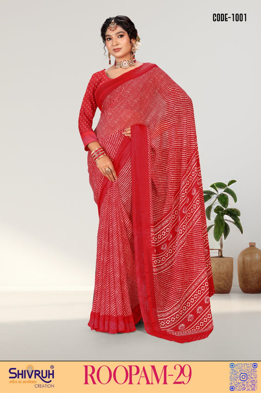 Trending saree in organza with floral embroidery