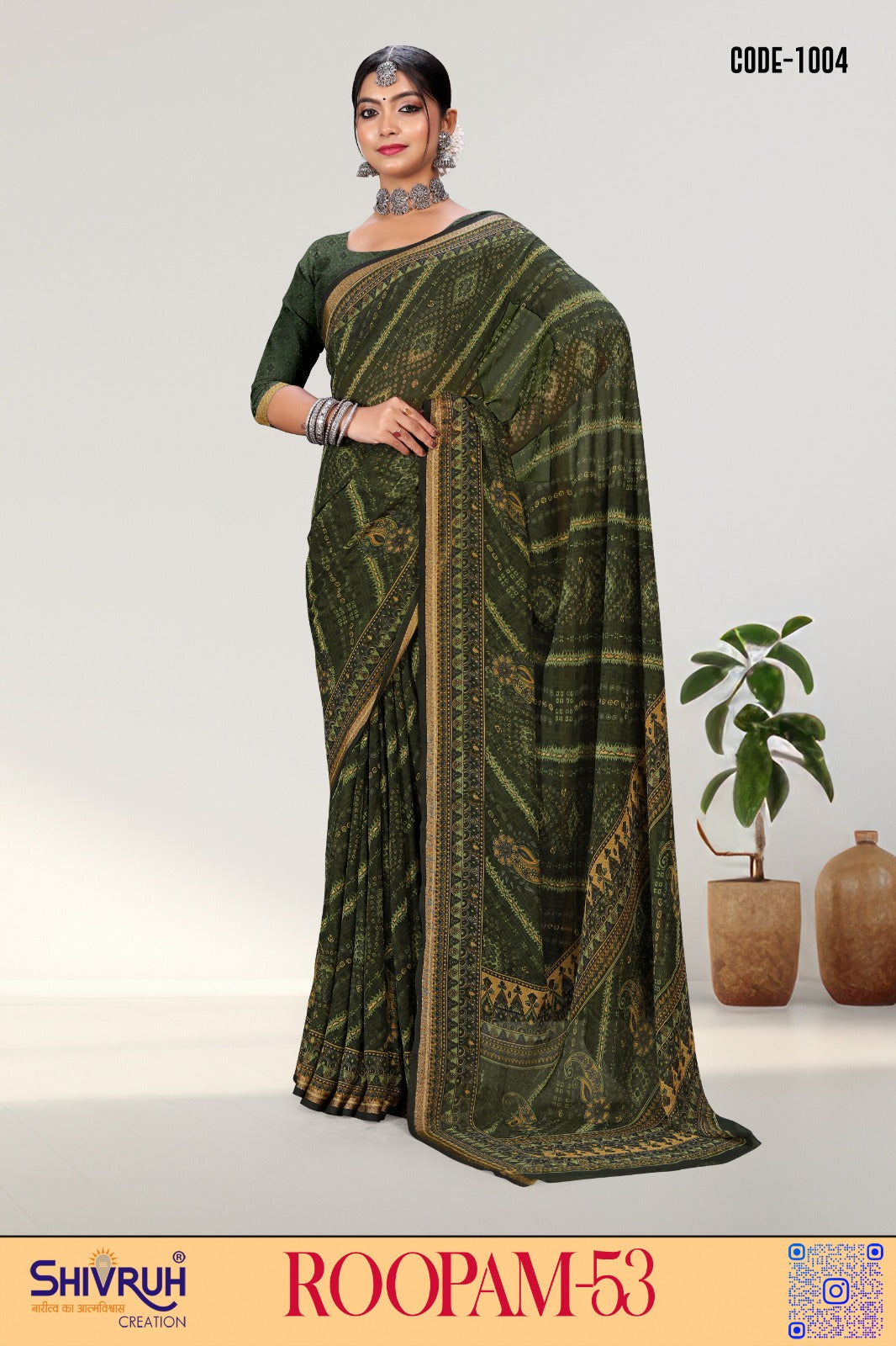 SHIVRUH Lahariya Saree – Traditional Half Saree with Modern Touch