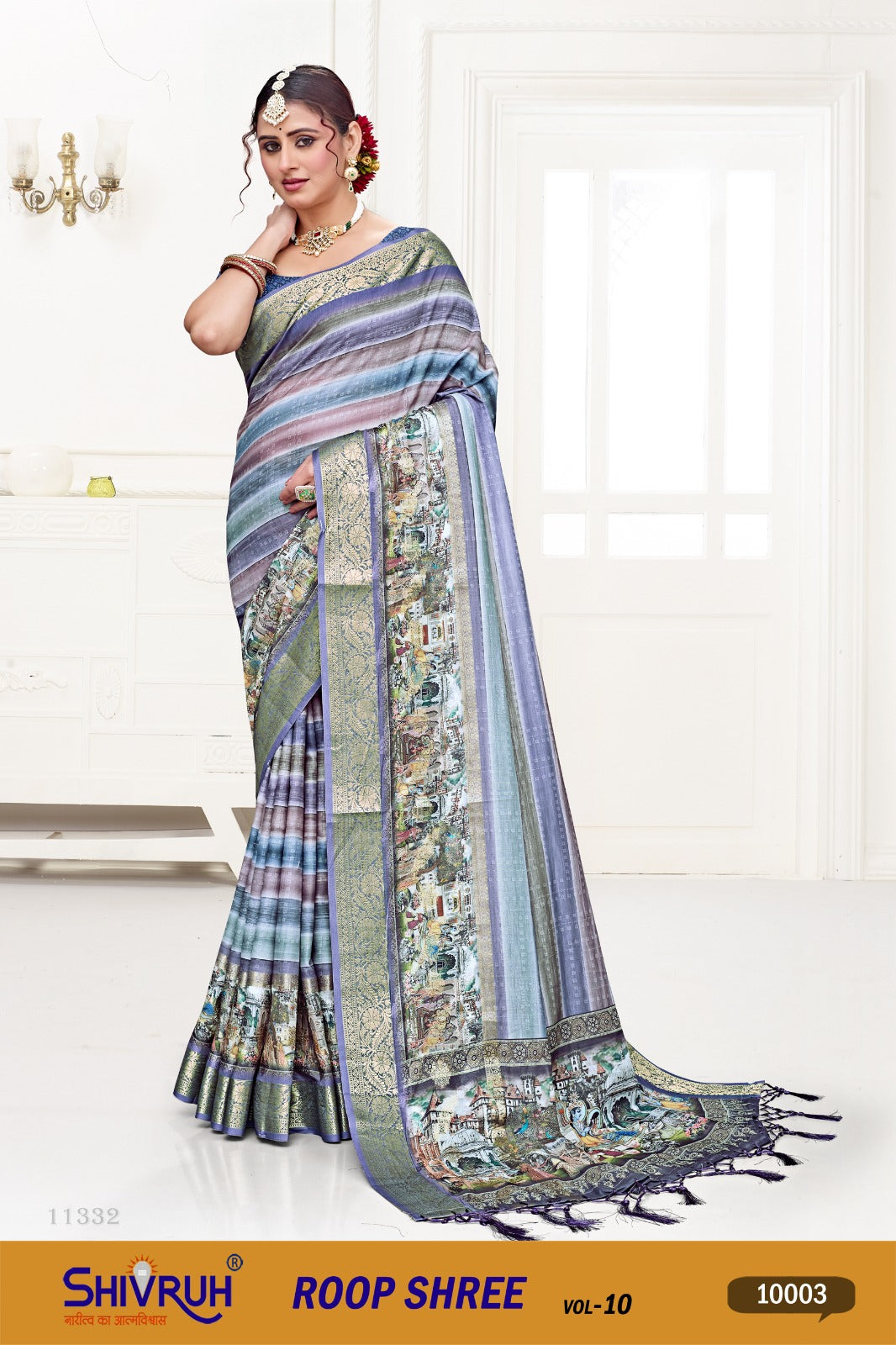 Stunning black saree with sequins detailing from SHIVRUH.