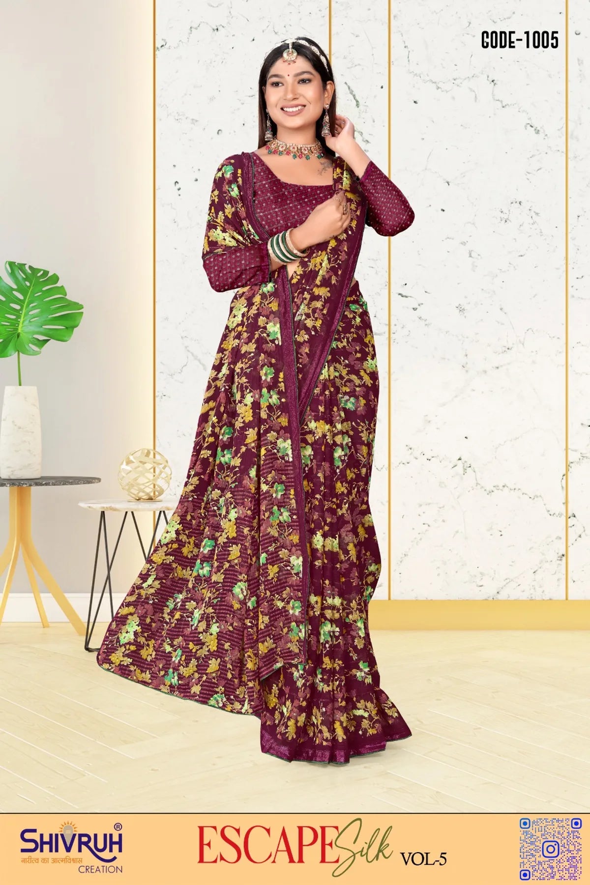 Digital printed saree for women by SHIVRUH