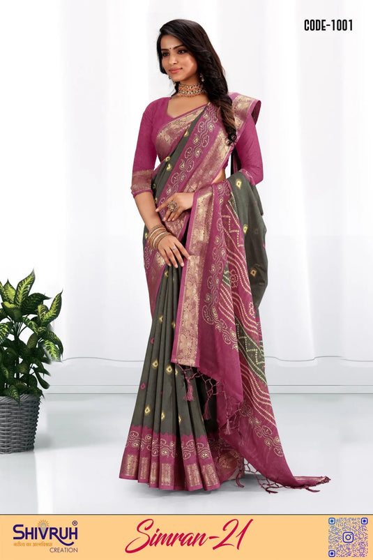 Multicolor lehriya saree perfect for festive wear