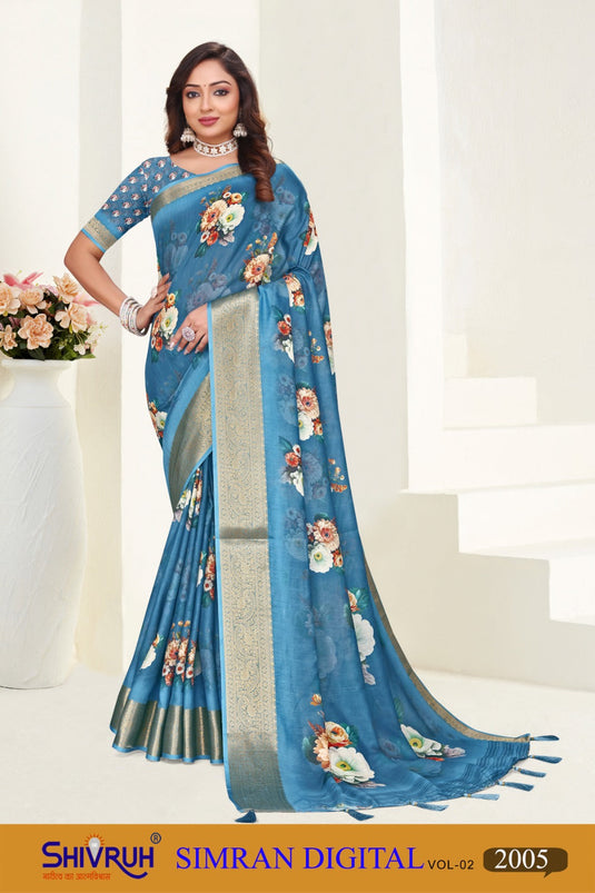 Backless saree blouse with sequins work