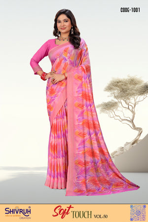 New Designer Fancy Moss Fabric Saree for Women Online