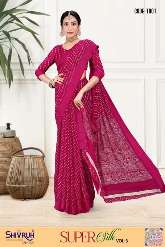 New saree launch with floral digital print