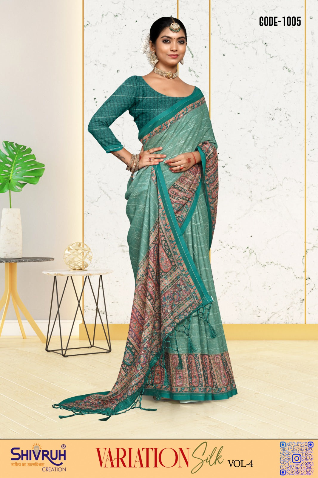 SHIVRUH saree blouse designs for cotton and silk sarees.