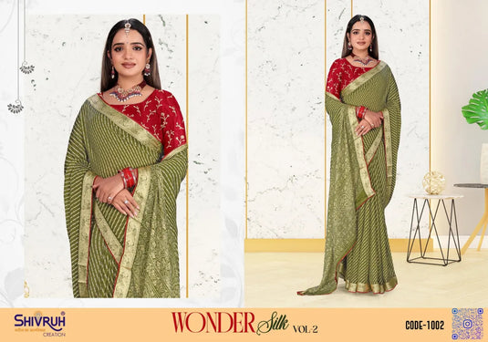 Printed Chiffon Designer wear saree