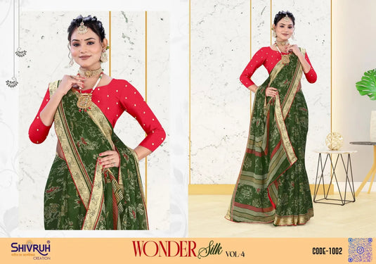 Printed Chiffon Party wear saree