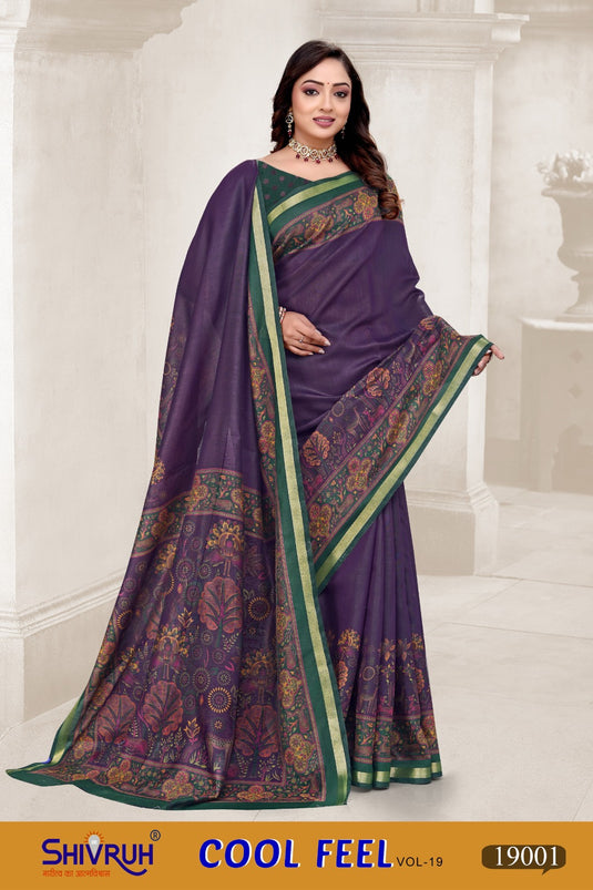 Elevate Your Look with Our Stunning Mul Cotton Saree Blouse Set