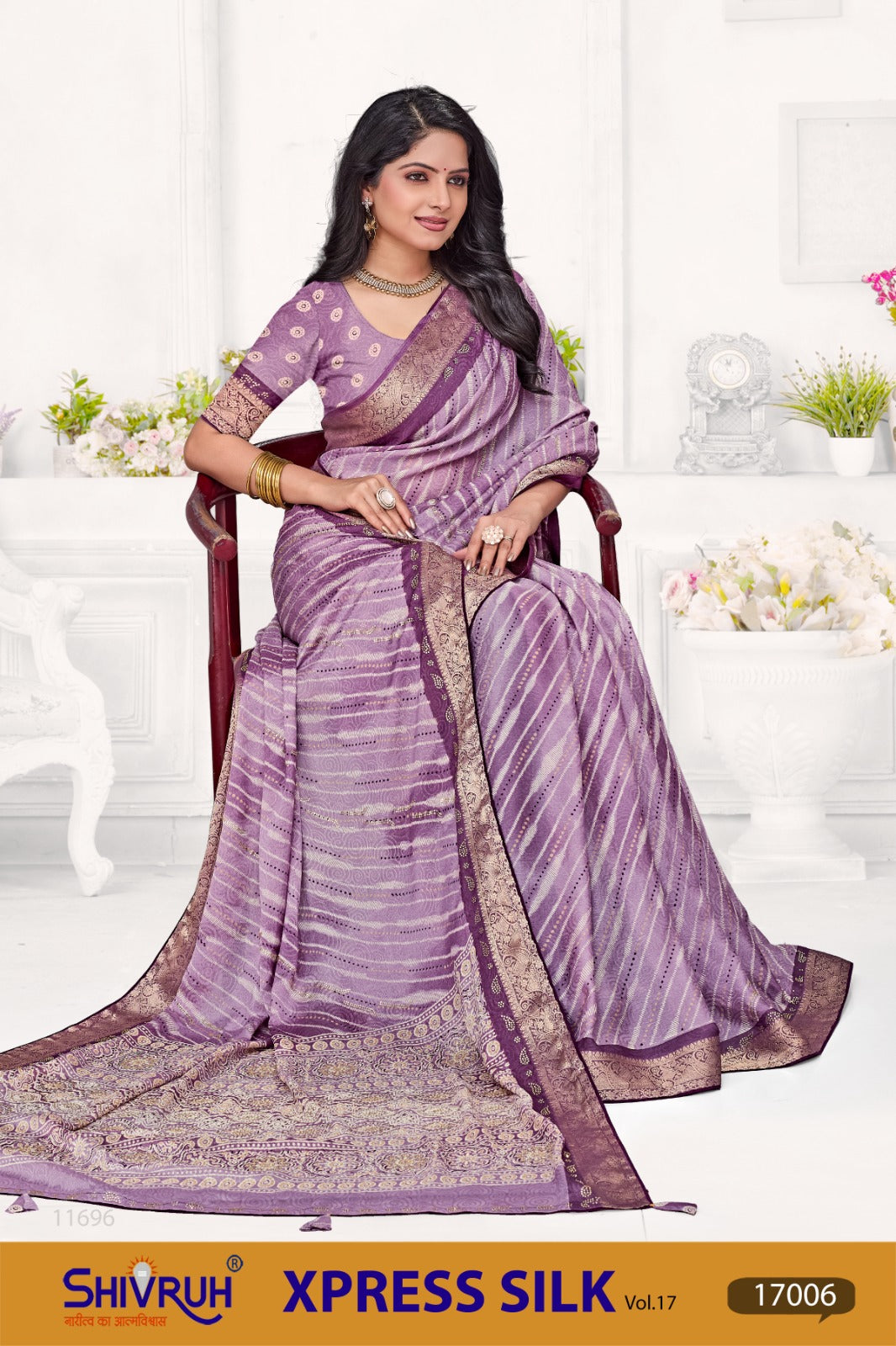 Buy Saree Online – SHIVRUH Premium Cotton Saree with Blouse Piece