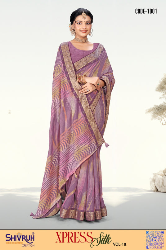 Fancy cotton saree with Swarovski work – SHIVRUH designer saree