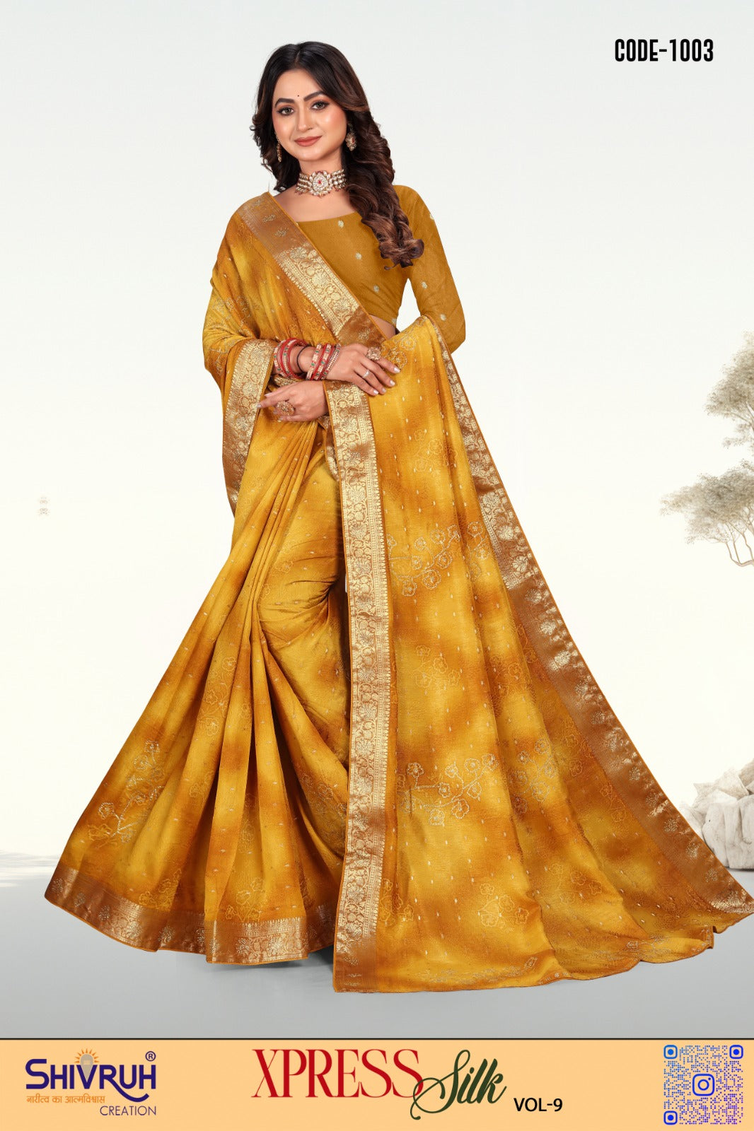 Latest saree design with vibrant patterns and rich textures