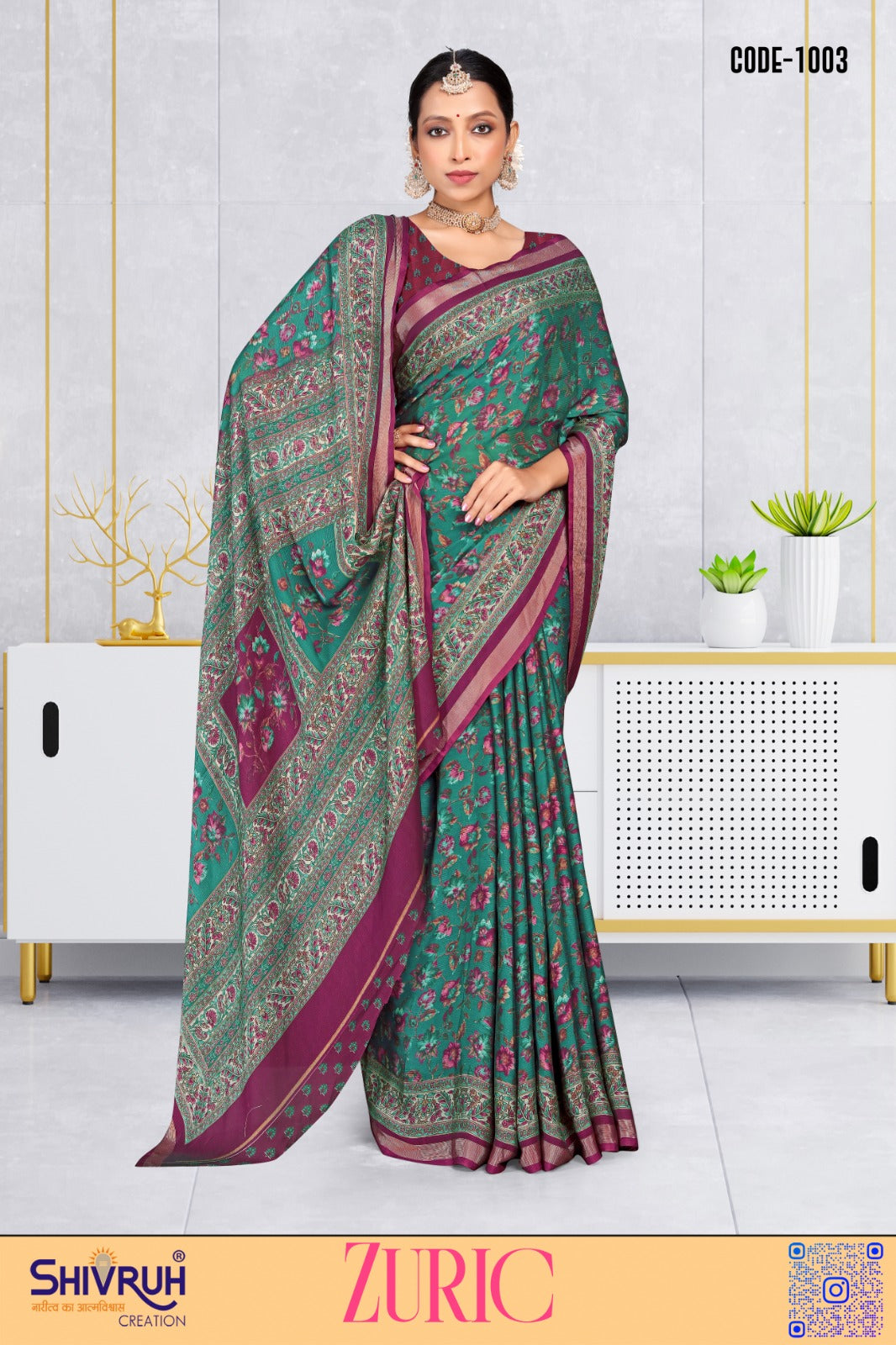 Elegant blouse designs to match SHIVRUH silk sarees.