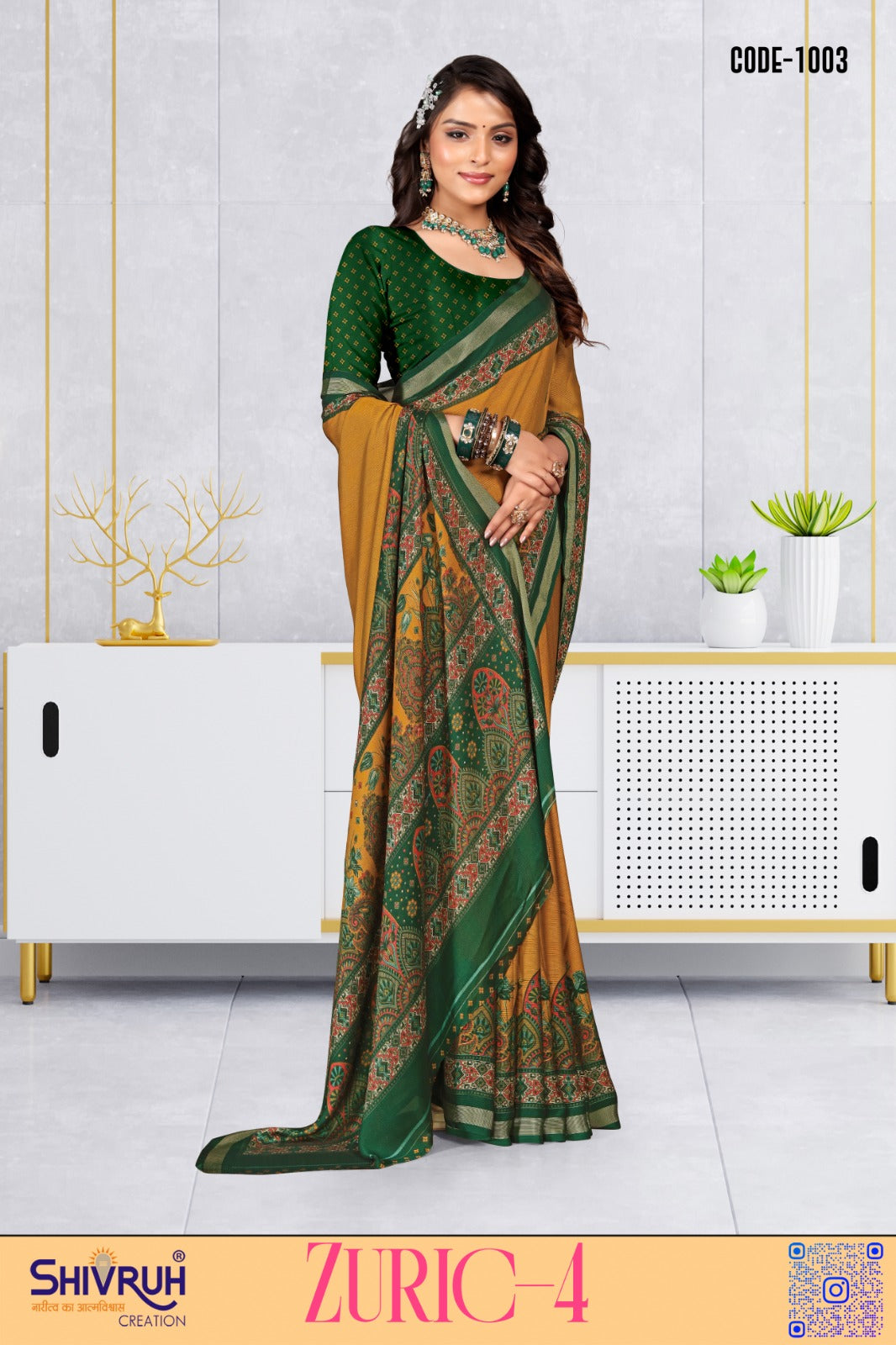 Designer Saree Blouse Design – SHIVRUH Masakali Saree
