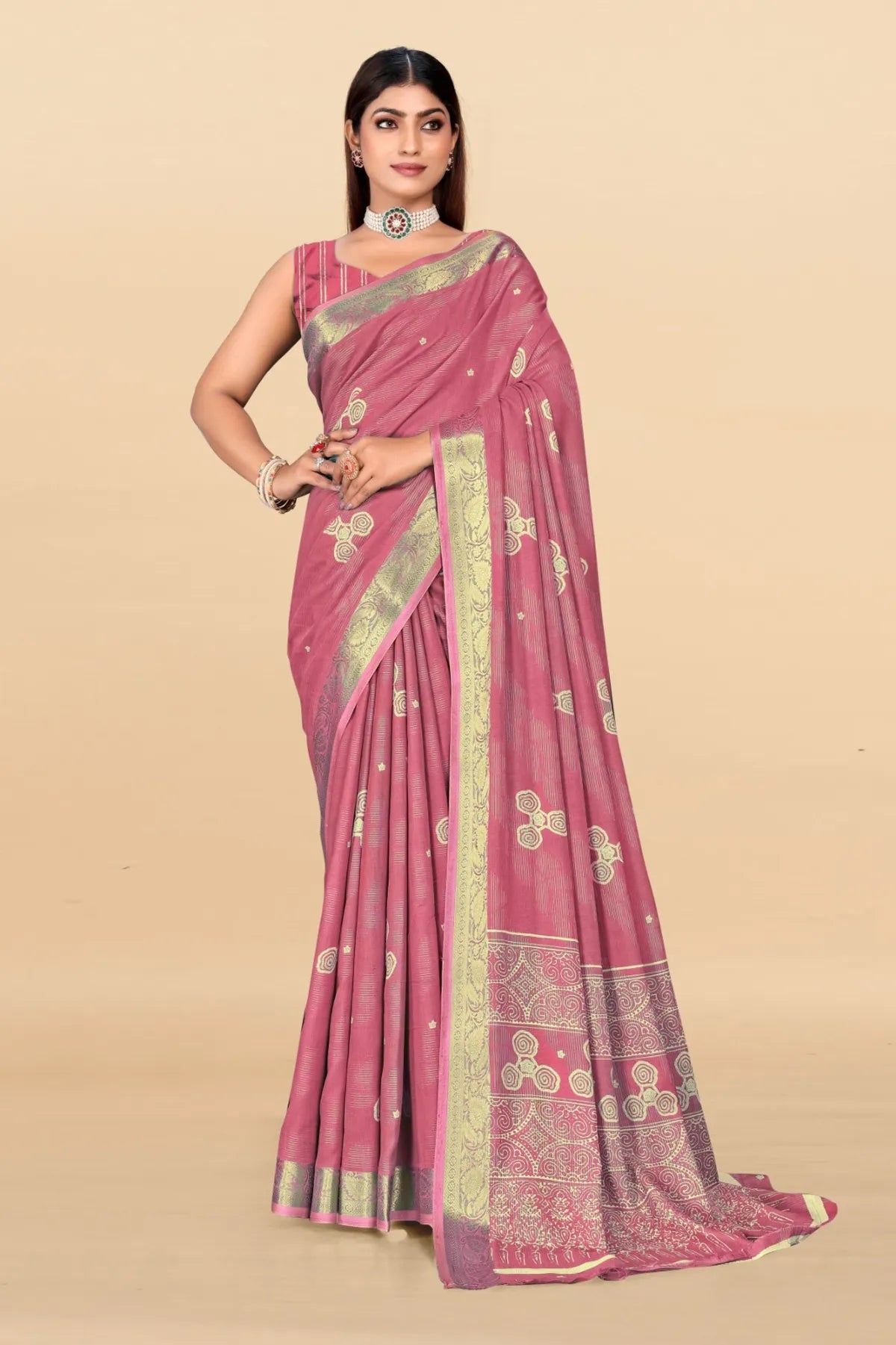 New saree in shimmering ombre georgette