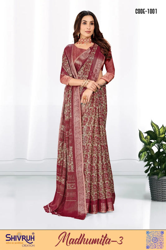 Silk half saree for South Indian ceremonies