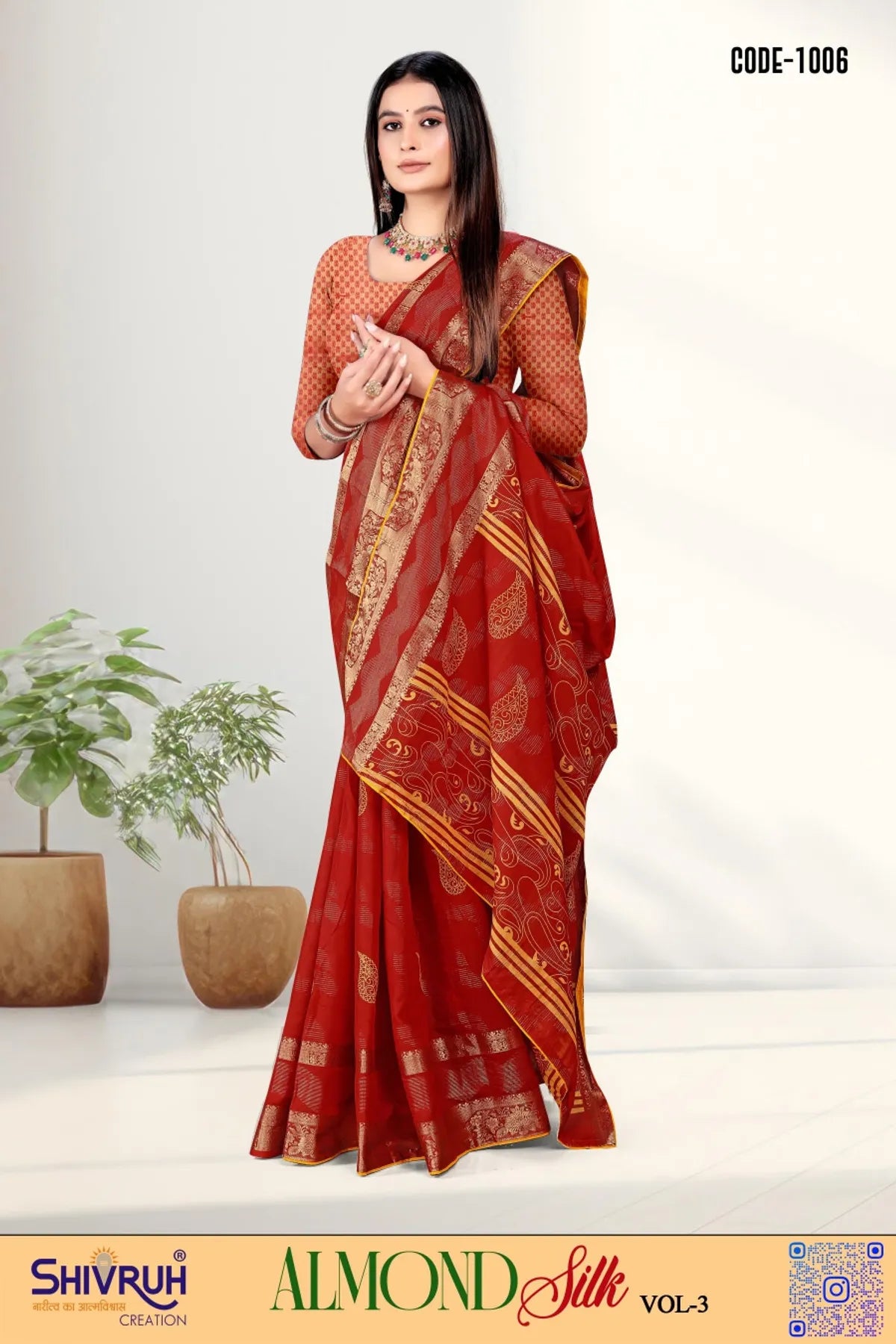 Lehriya saree in pink and gold foil
